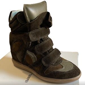 Isabel Marant Brown Suede Sneakers